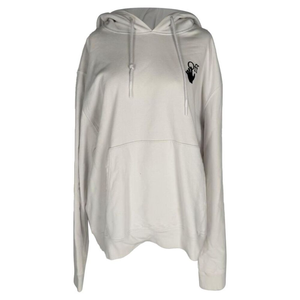 Off-White Degrade Arrow-Print Hoodie in White Cotton